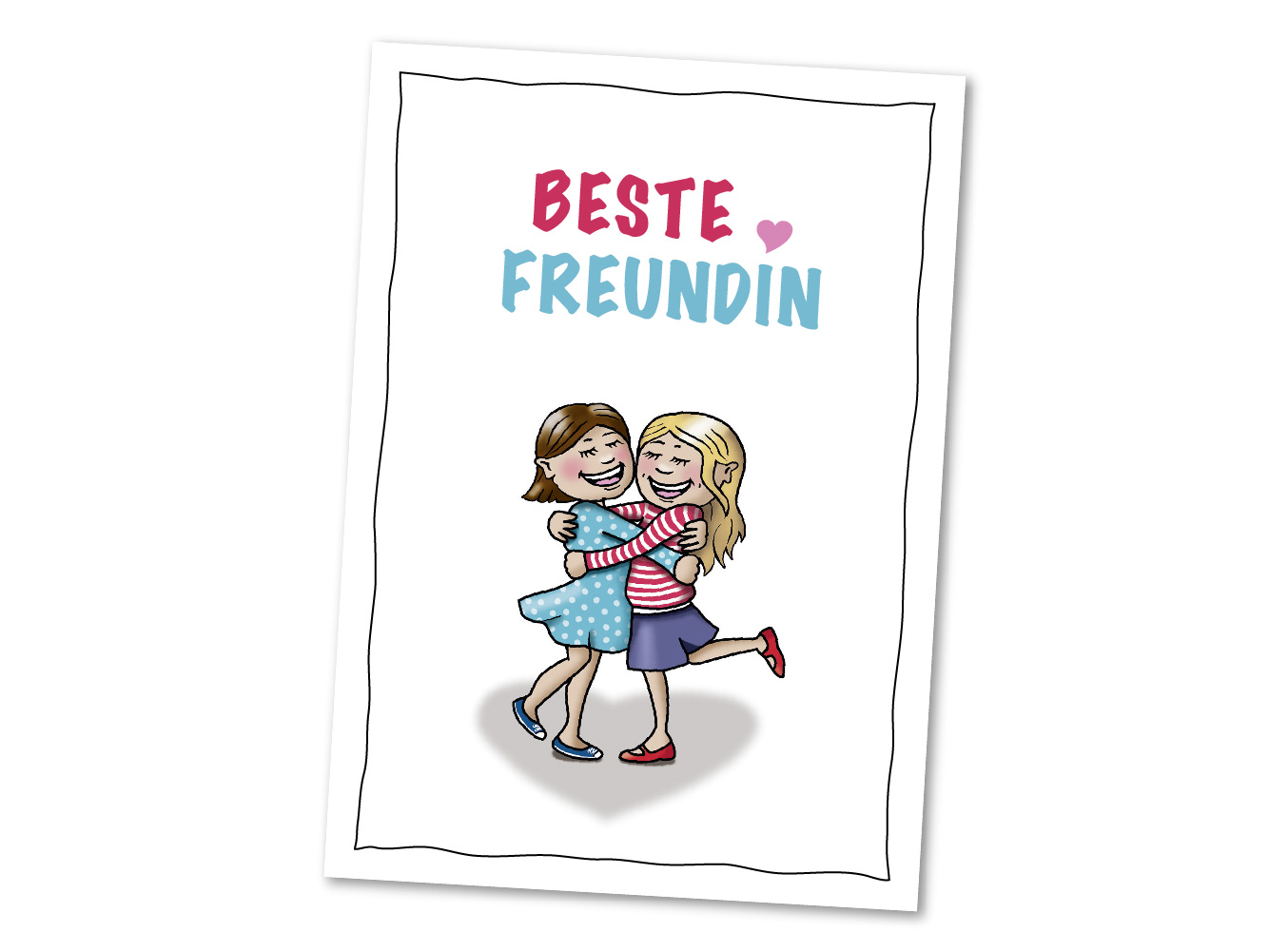 Postkarte Beste Freundin