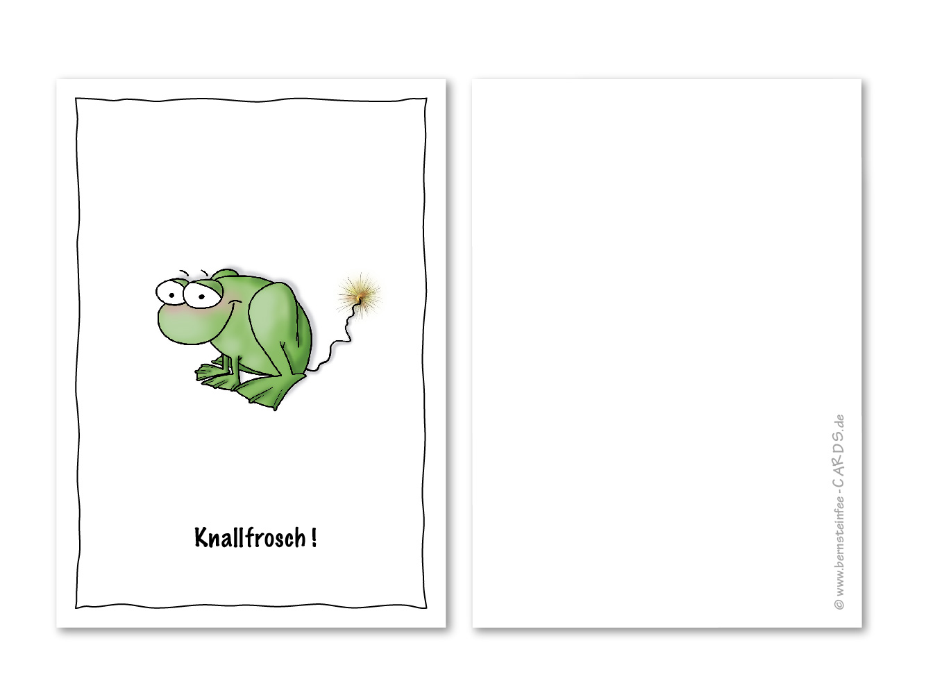 Postkarte Knallfrosch