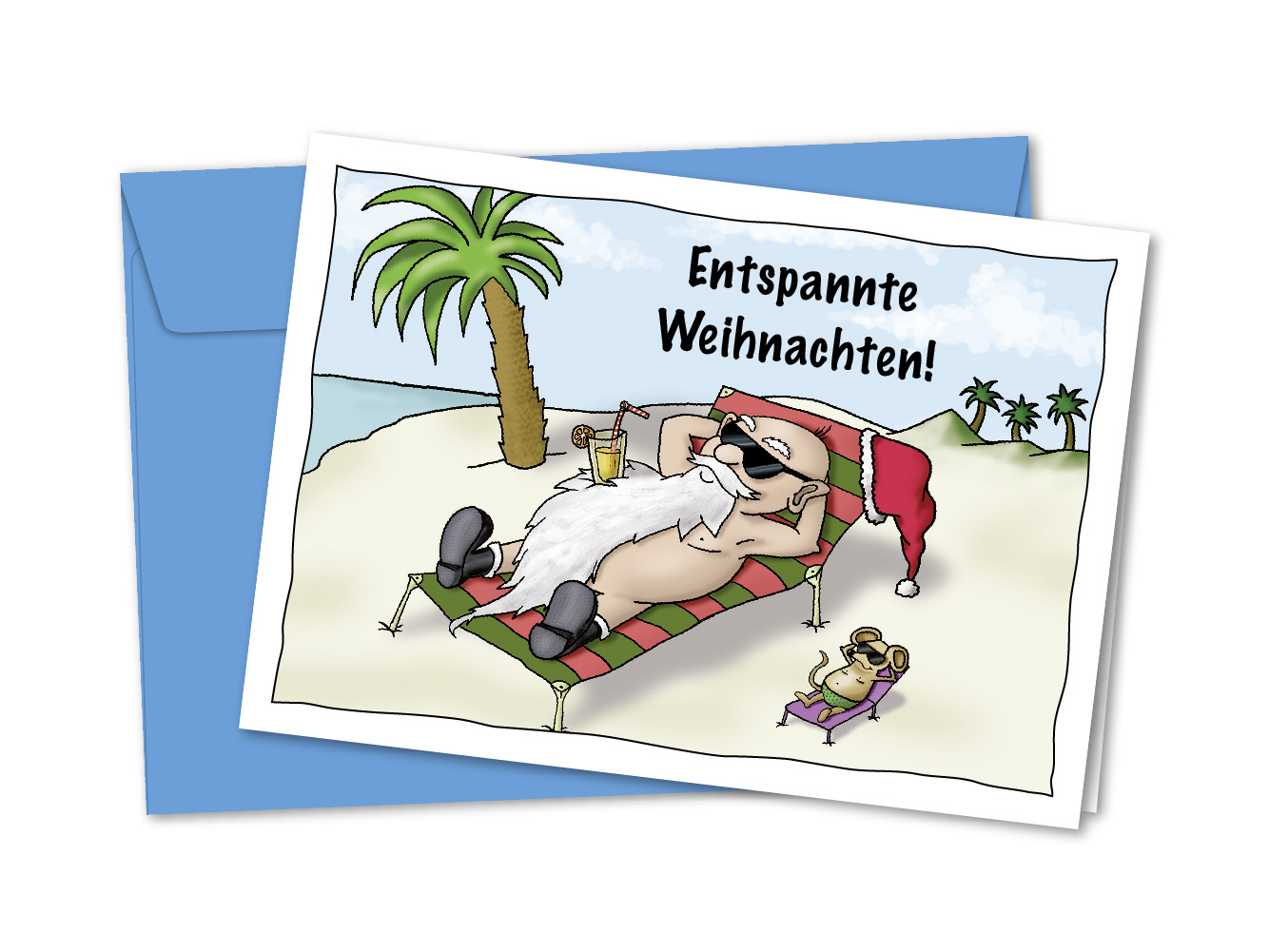 Weihnachtskarte Entspannte Weihnachten