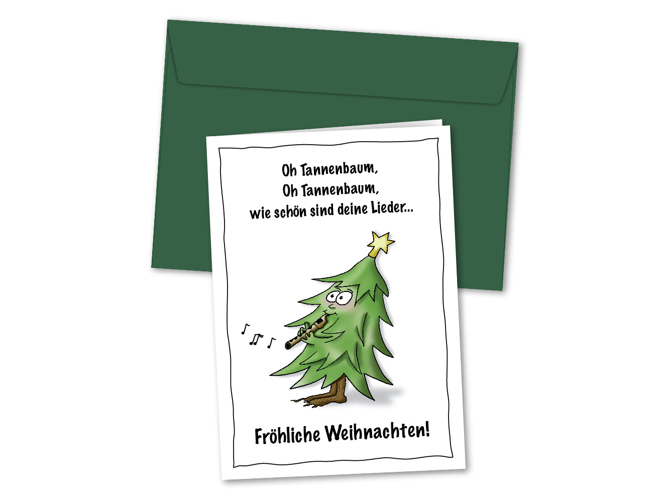 Weihnachtskarte Oh Tannenbaum