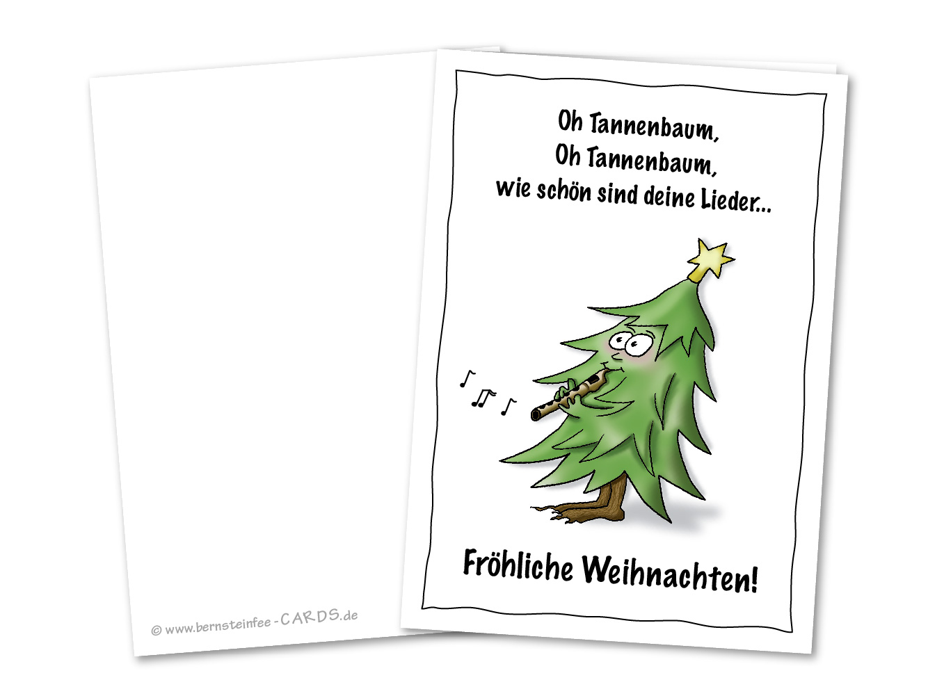 Weihnachtskarte Oh Tannenbaum