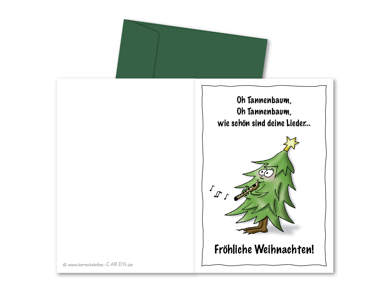 Weihnachtskarte Oh Tannenbaum