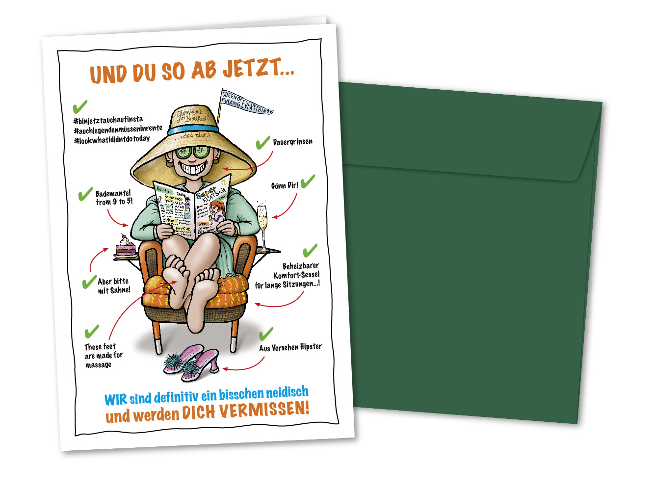 Karte Auch Legenden müssen in Rente