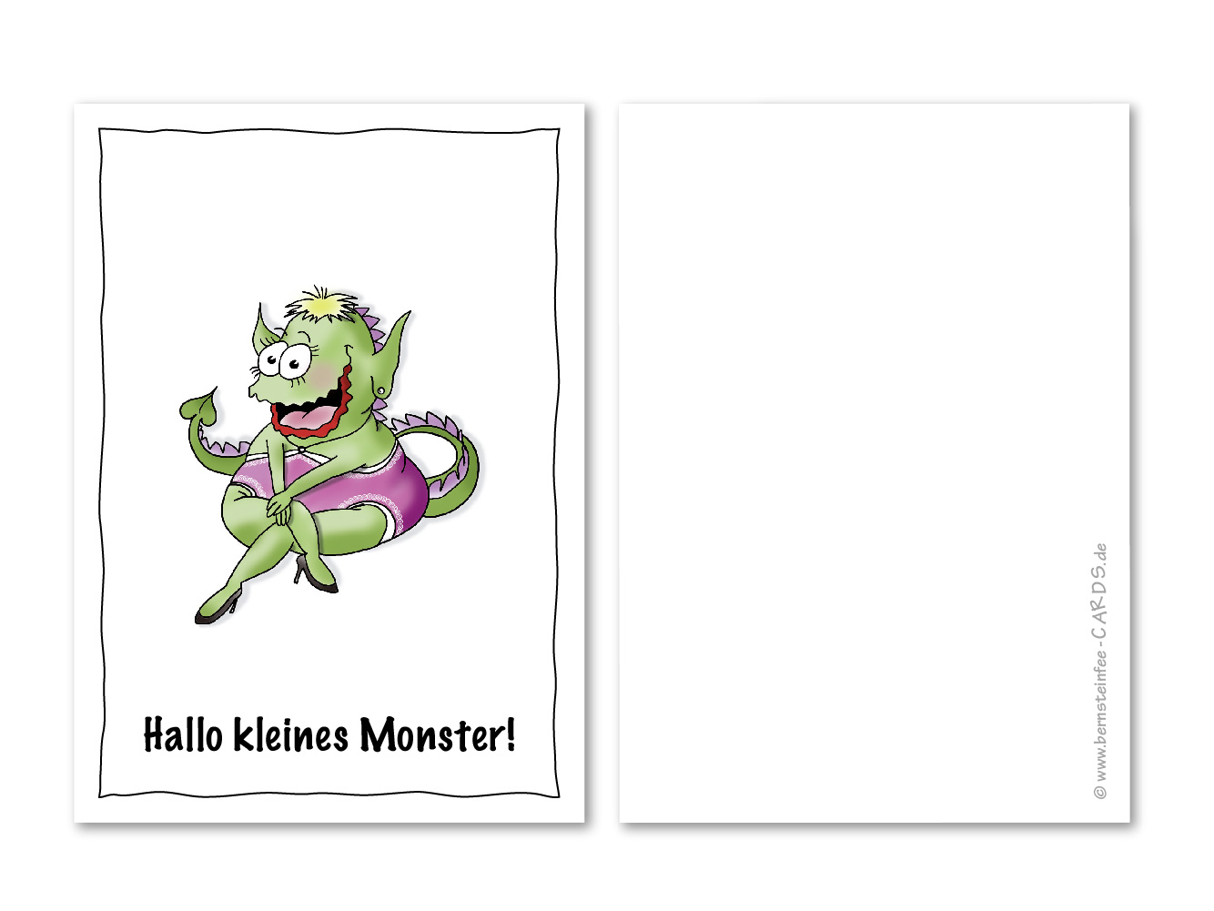 Postkarte Kleines Monster