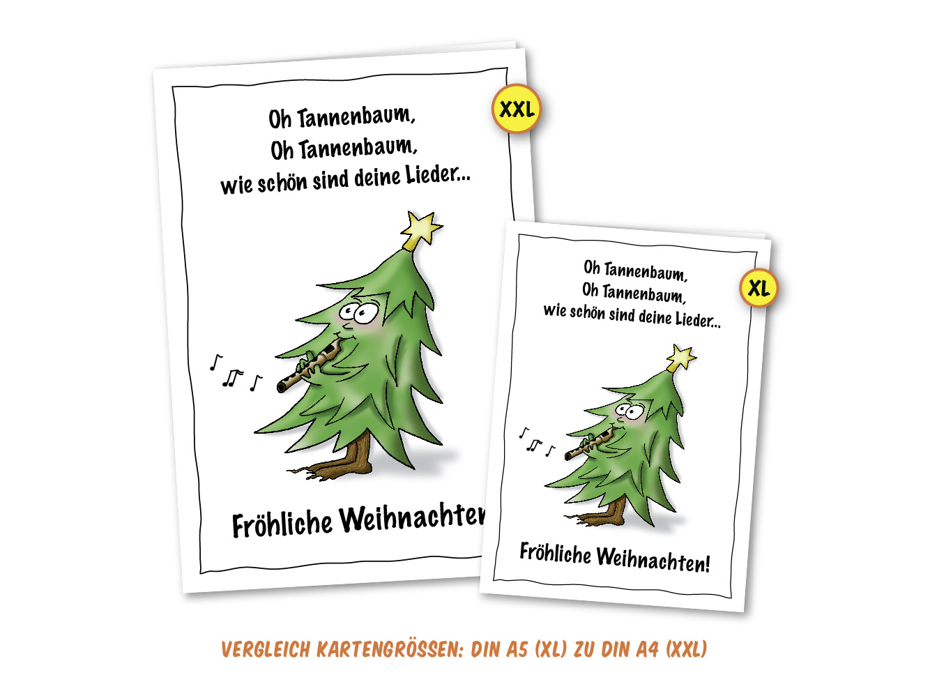 Weihnachtskarte Oh Tannenbaum