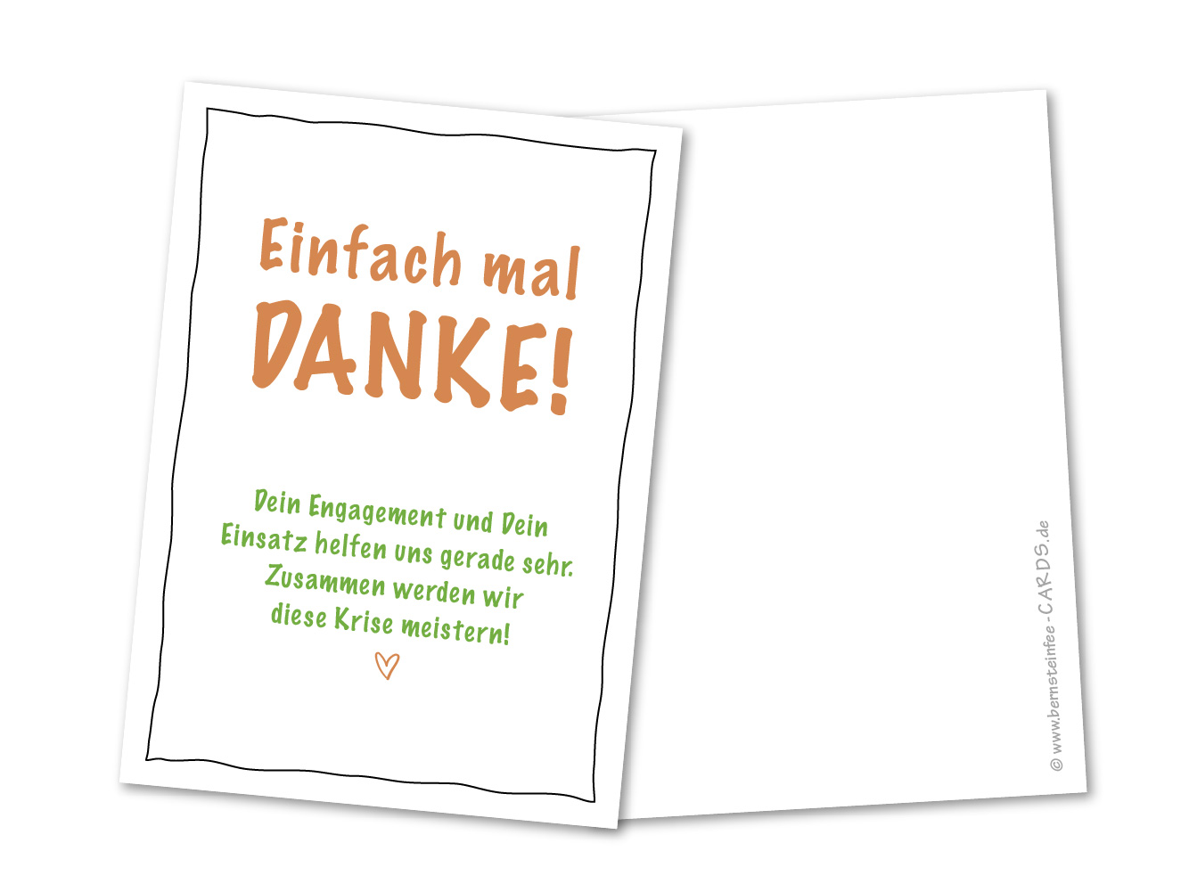 Postkarte Einfach mal Danke