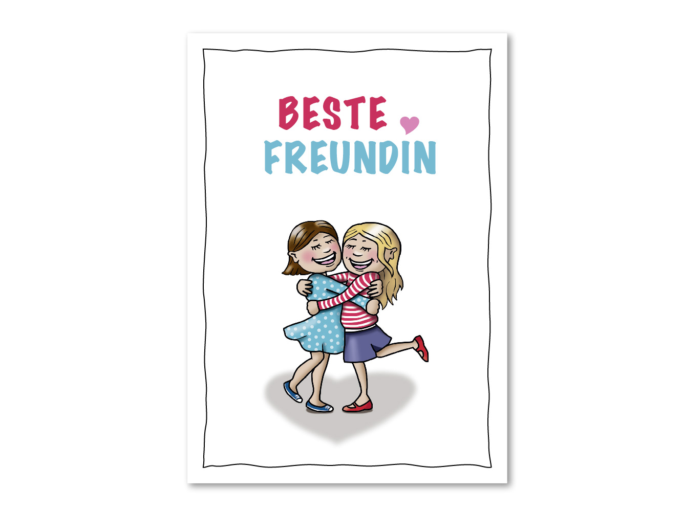 Postkarte Beste Freundin