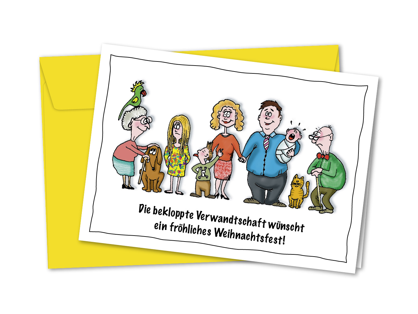Weihnachtskarte Die bekloppte Verwandtschaft Weihnachtskarte Die bekloppte Verwandtschaft