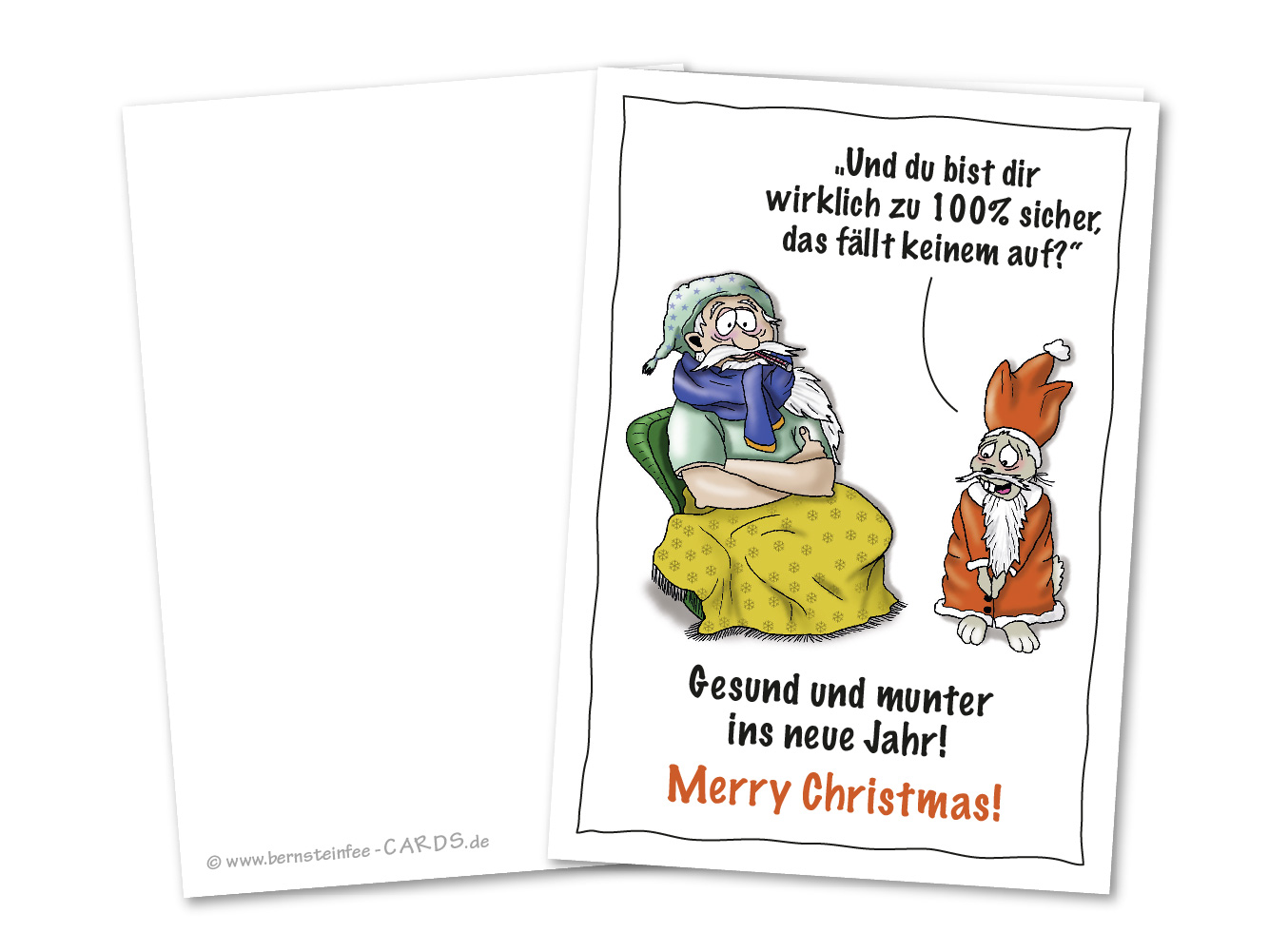 Weihnachtskarte Krankheitsvertretung