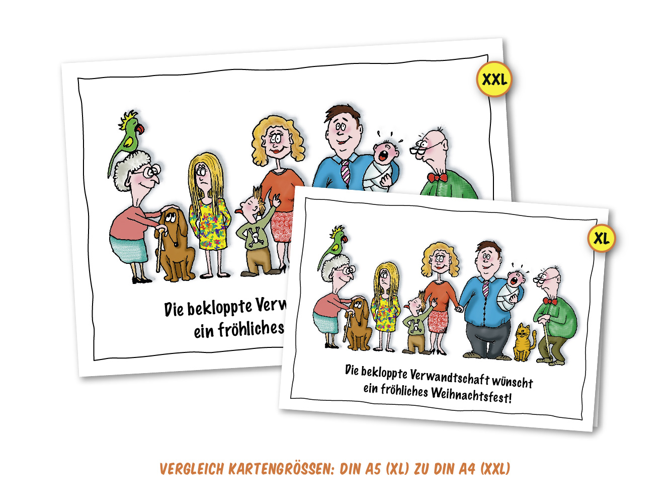 Weihnachtskarte Die bekloppte Verwandtschaft Weihnachtskarte Die bekloppte Verwandtschaft