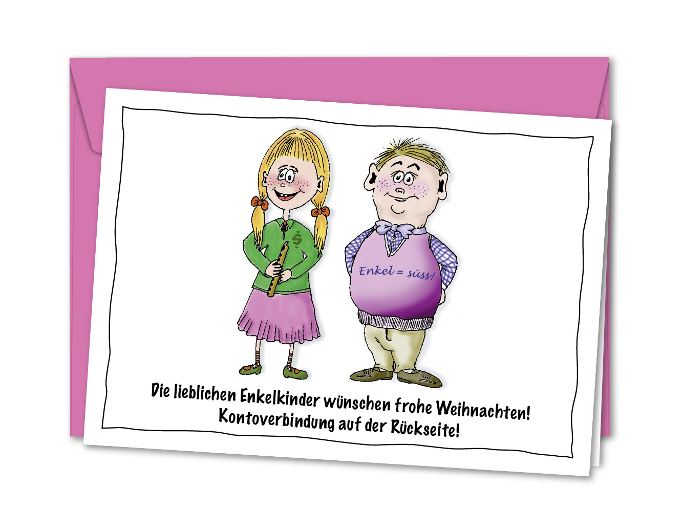 Weihnachtskarte Die lieblichen Enkelkinder Weihnachtskarte Die lieblichen Enkelkinder